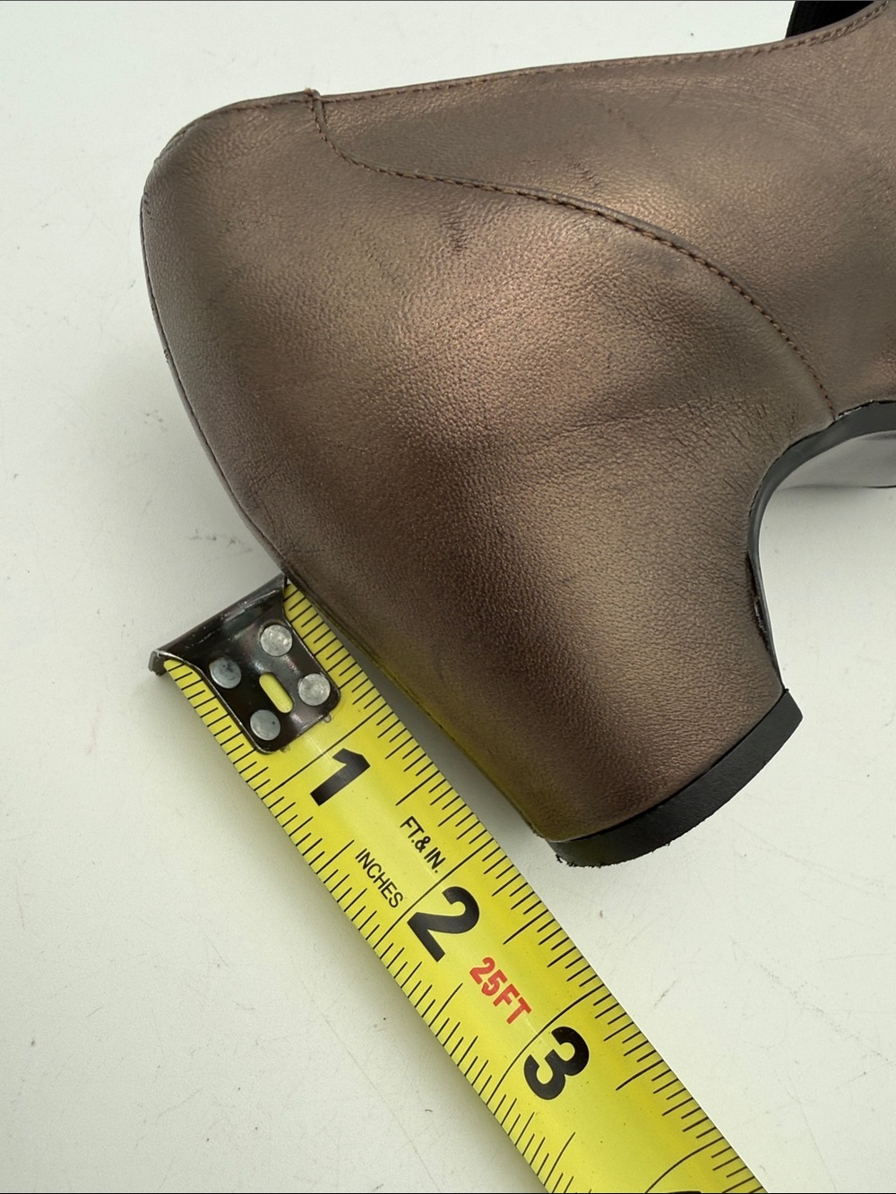 Vaneli Metallic Bronze Mary Jane Pumps Elastic Strap women 9M office Y2K pull on - Picture 11 of 12